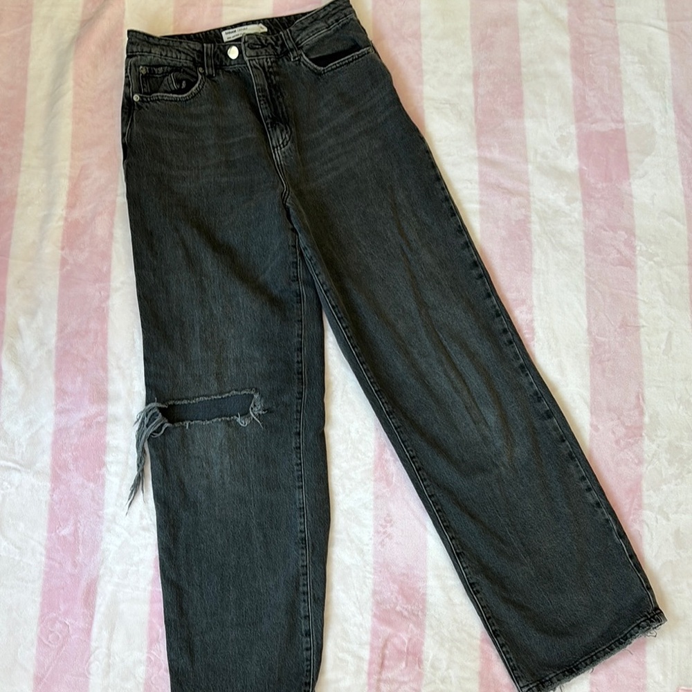 Garage Women's Black Distressed Jeans